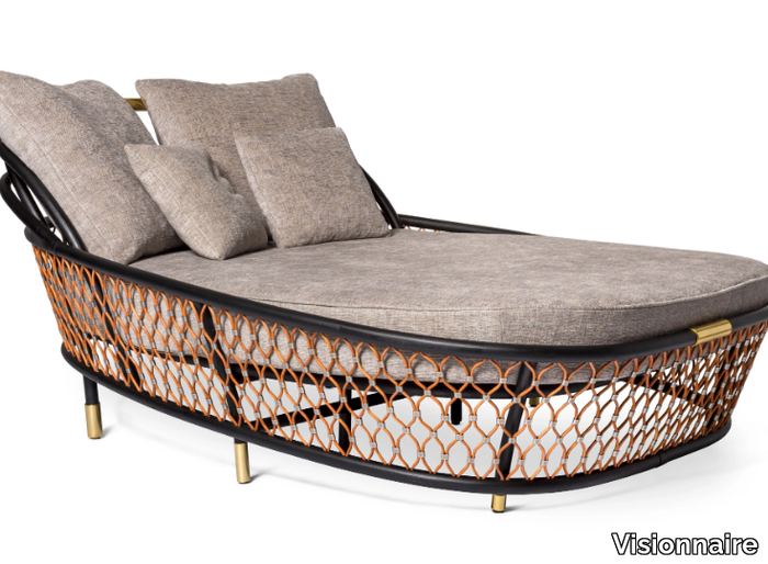 FARNESE - Rattan sun lounger _ Visionnaire