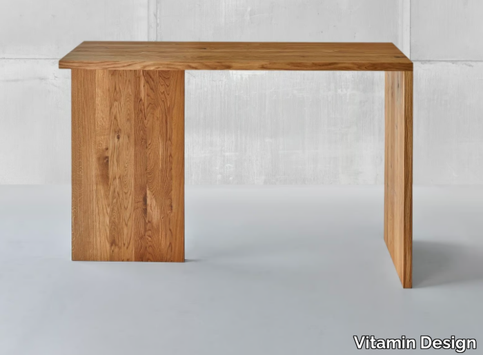 MENA - Rectangular solid wood high table _ Vitamin Design