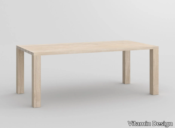 IUSTUS - Rectangular solid wood table _ Vitamin Design