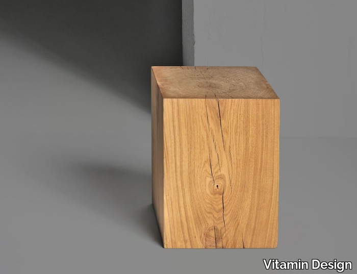 KLOTZ - Solid wood stool _ Vitamin Design