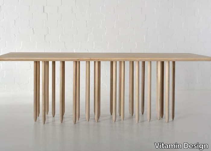 STILUS - Rectangular solid wood table _ Vitamin Design