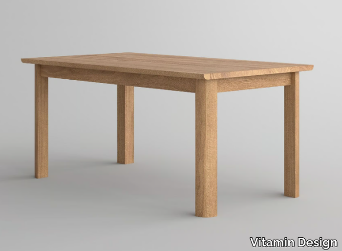 VIVUS - Extending rectangular solid wood table _ Vitamin Design