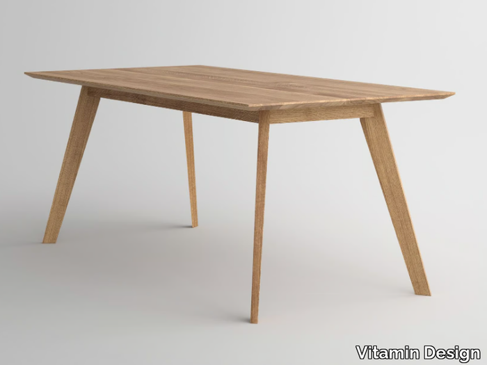 CITIUS - Rectangular solid wood table _ Vitamin Design