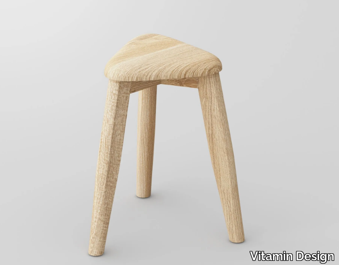 AETAS SPACE - Low solid wood stool _ Vitamin Design