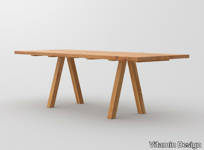 PAPILIO - Rectangular solid wood table _ Vitamin Design