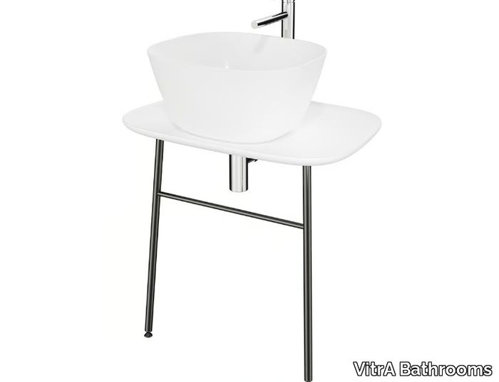 PLURAL HIGH - High ceramic console sink _ VitrA Bathrooms