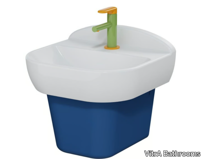 SENTO KIDS - Wall-mounted ceramic washbasin for children _ VitrA Bathrooms