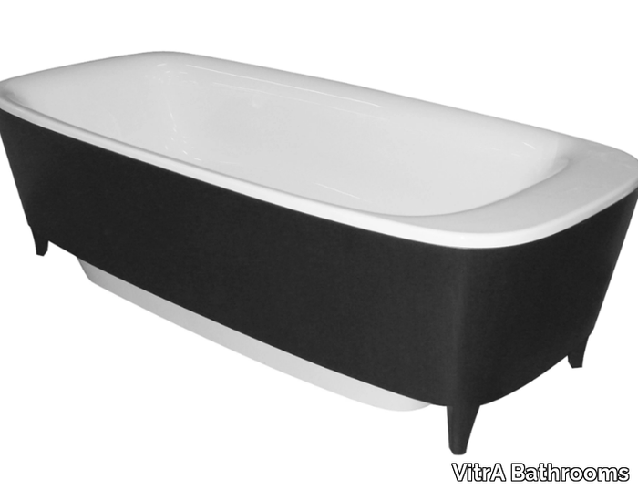 WATER JEWELS - Freestanding rectangular ceramic bathtub _ VitrA Bathrooms