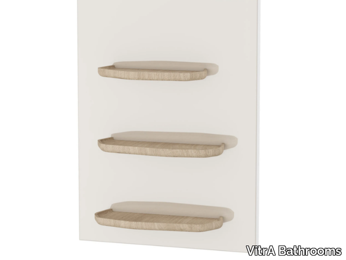 VOYAGE - Wood and glass bathroom wall shelf _ VitrA Bathrooms