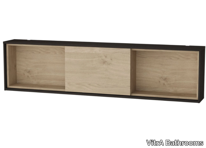 VOYAGE - Low wooden bathroom wall cabinet with doors _ VitrA Bathrooms