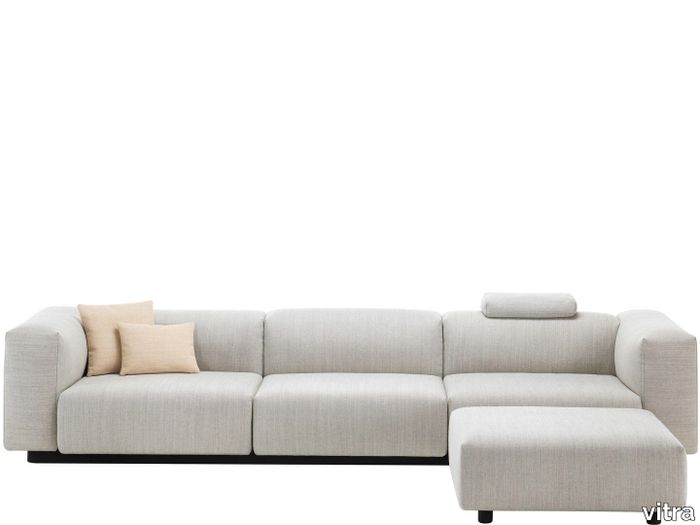 Soft Modular Sofa Three-seater, Ottoman