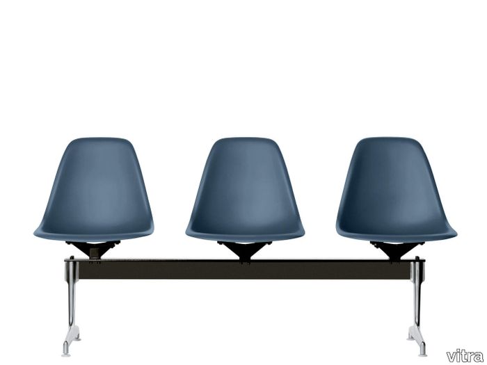 Eames Plastic Side Chair beam seating