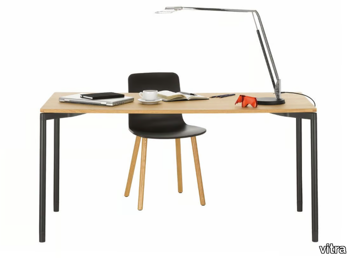 MAP TABLE HOME DESK - Rectangular wood veneer writing desk _ Vitra