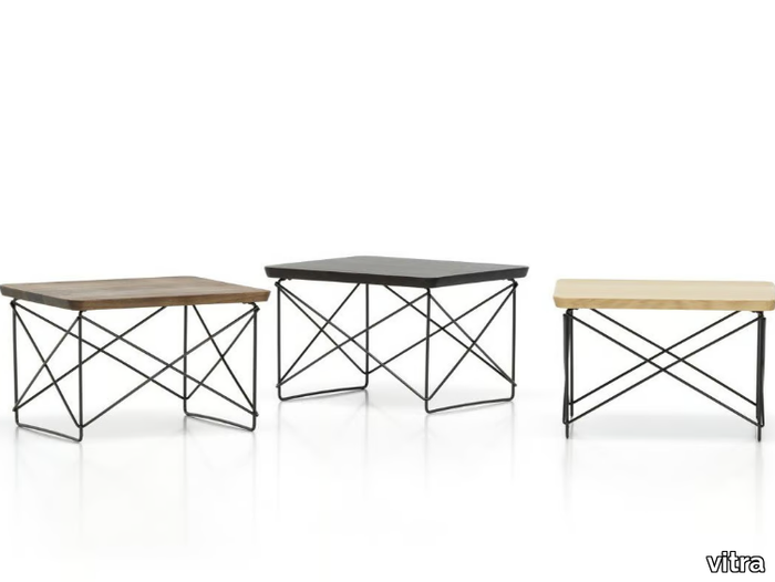 OCCASIONAL TABLE LTR - Rectangular coffee table with HPL top and steel base _ Vitra