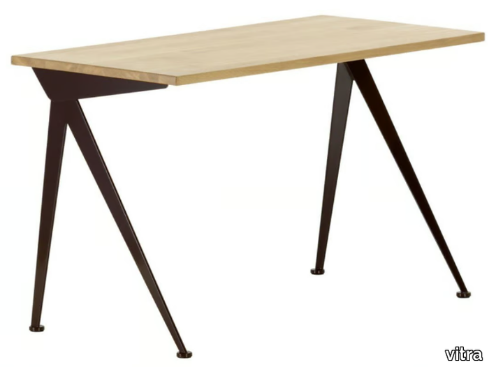 COMPAS DIRECTION - Rectangular solid wood writing desk _ Vitra