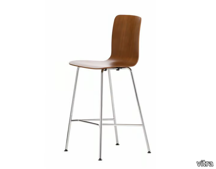 HAL PLY STOOL MEDIUM - Wooden barstool _ Vitra