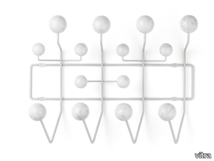 HANG IT ALL MARBLE - Wall-mounted coated steel wire and Carrara marble coat rack _ Vitra