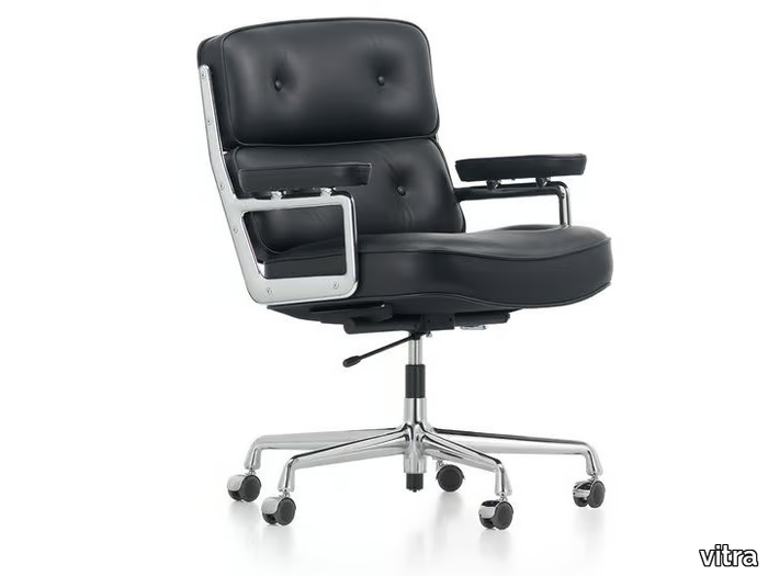 LOBBY CHAIR ES 104 - Swivel leather executive chair _ Vitra