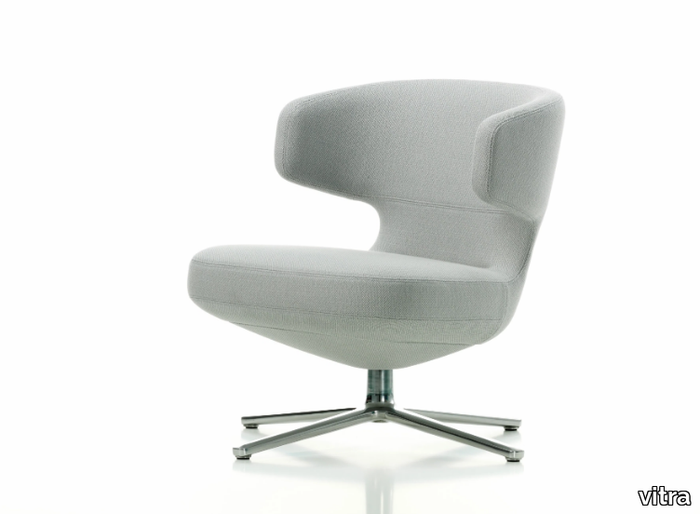 PETIT REPOS - Recliner swivel armchair with armrests _ Vitra