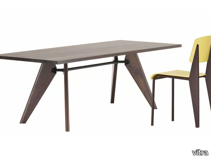 TABLE S.A.M. BOIS - Rectangular solid wood table _ Vitra