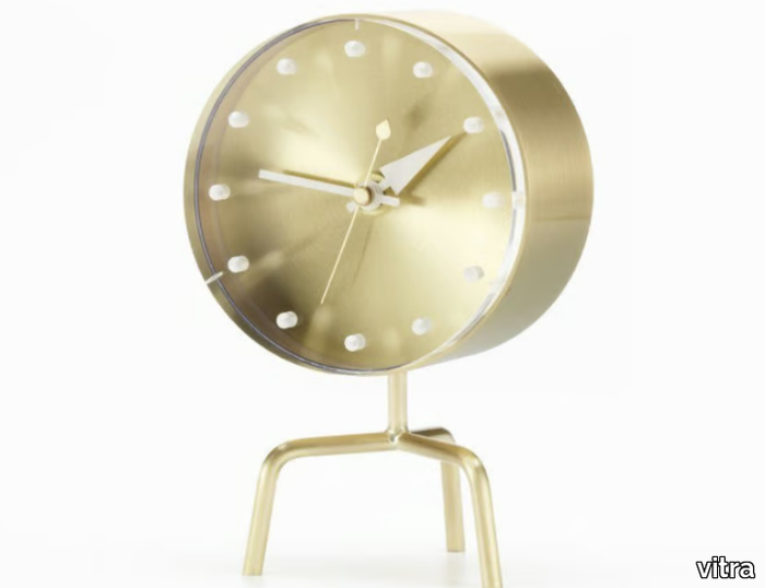 TRIPOD CLOCK - Table-top brass clock _ Vitra