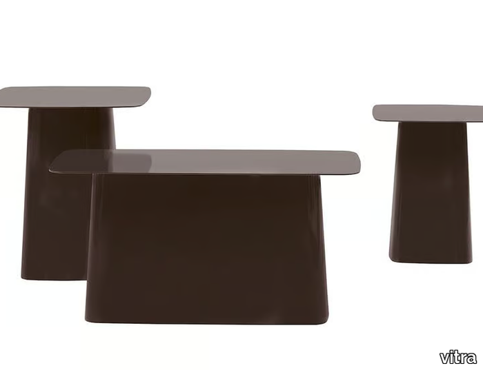 METAL SIDE TAB - Powder coated steel coffee table _ Vitra