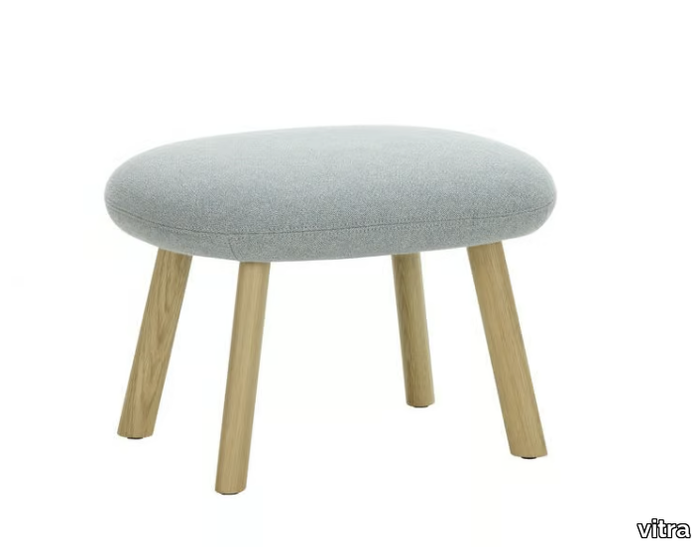 HAL LOUNGE - Upholstered fabric footstool _ Vitra