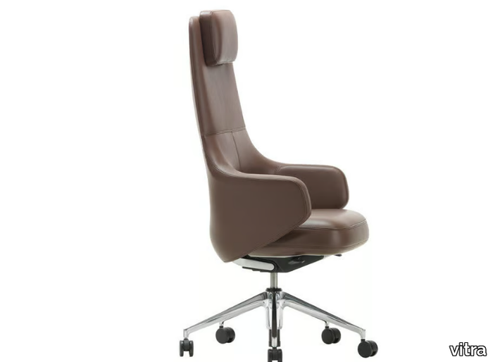 GRAND EXECUTIVE HIGHBACK - Leather executive chair with headrest _ Vitra