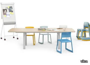 CDS - Rectangular wooden meeting table _ Vitra