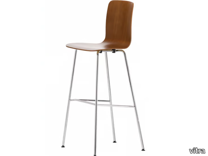 HAL PLY STOOL HIGH - High wooden barstool _ Vitra