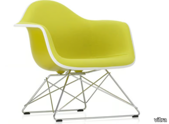 LAR - Upholstered fabric easy chair with armrests _ Vitra