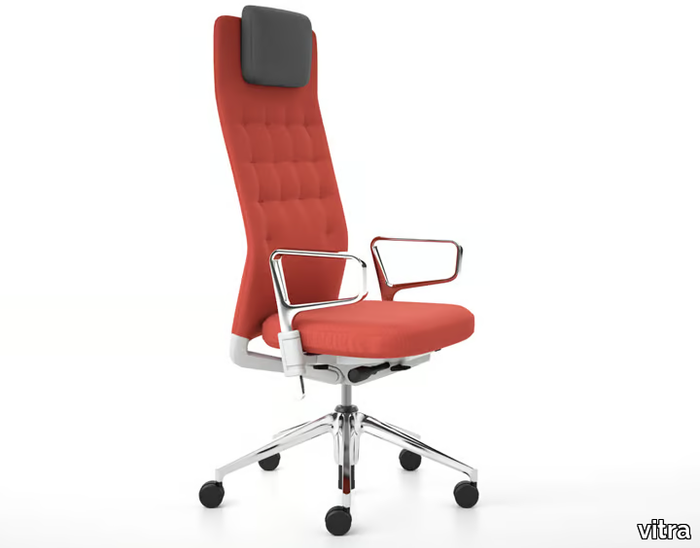 ID TRIM L - Upholstered high-back fabric office chair _ Vitra