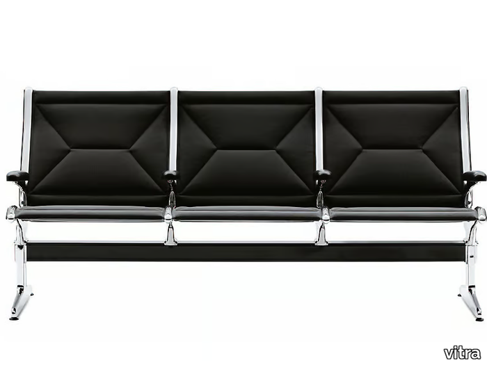 TANDEM SEATING - Beam seating with armrests _ Vitra