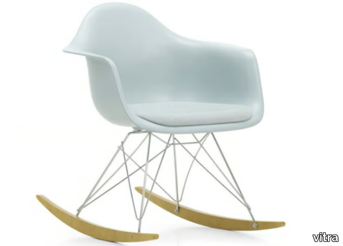 RAR - Rocking polypropylene chair with integrated cushion _ Vitra