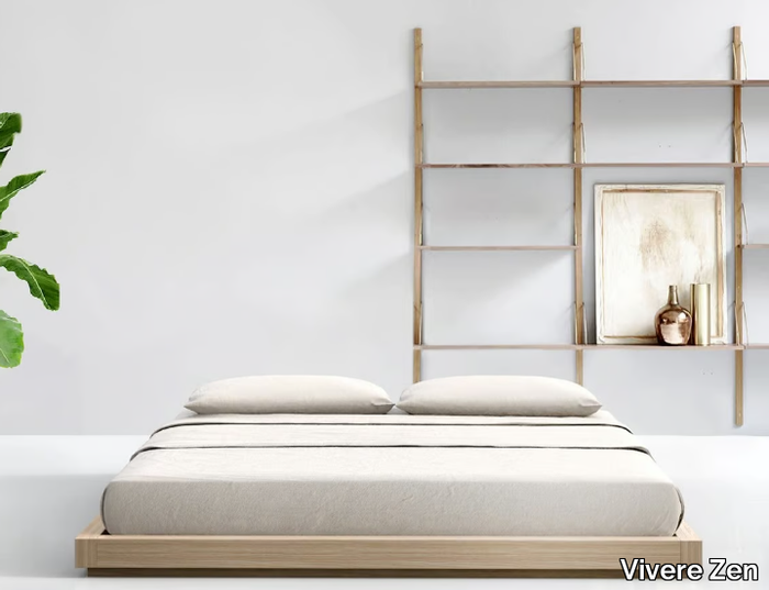 IKADA - Tatami solid wood double bed _ Vivere Zen