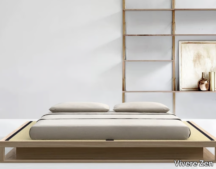 SHIRO TAMI - Tatami solid wood double bed _ Vivere Zen