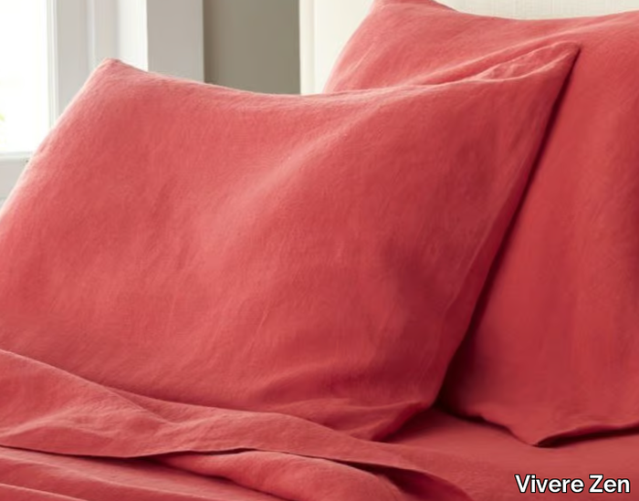 Solid-color bed sheet - Solid-color cotton bed sheet _ Vivere Zen