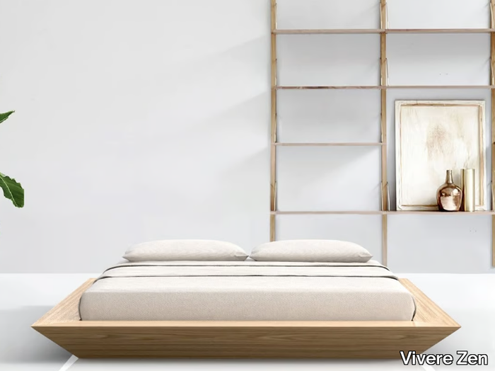 YUTAKA - Tatami solid wood double bed _ Vivere Zen