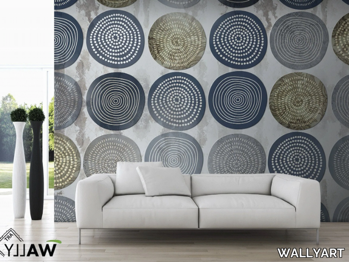 ABACO - Motif fire retardant washable nonwoven wallpaper _ WALLYART