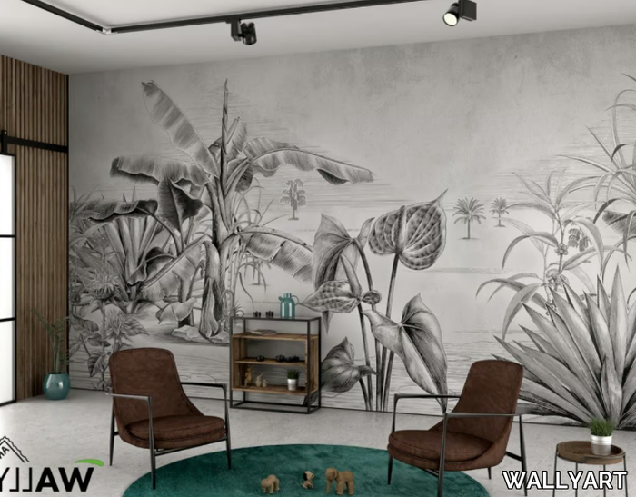 MELVILLE - Tropical wallpaper _ WALLYART