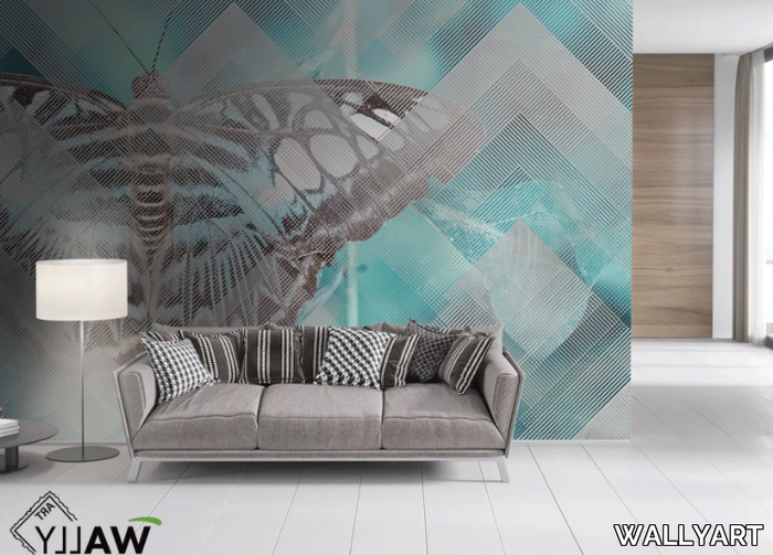 MOTH - Motif fire retardant washable nonwoven wallpaper _ WALLYART