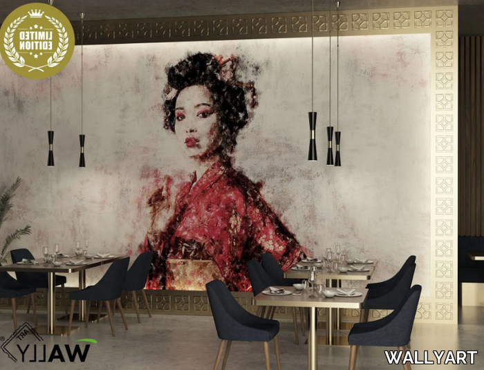 GEIKO AKAI - Washable nonwoven wallpaper _ WALLYART