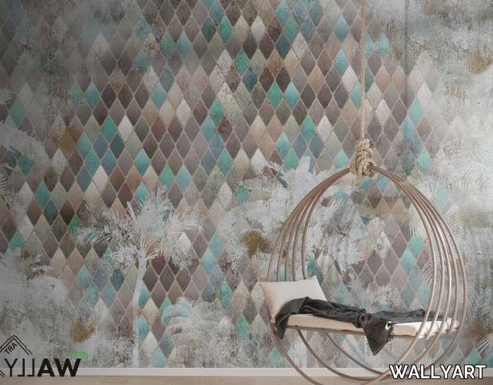 DREAM - Fire retardant washable encaustic effect nonwoven wallpaper _ WALLYART