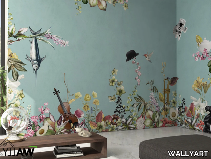 MADNESS - Wallpaper with floral pattern _ WALLYART