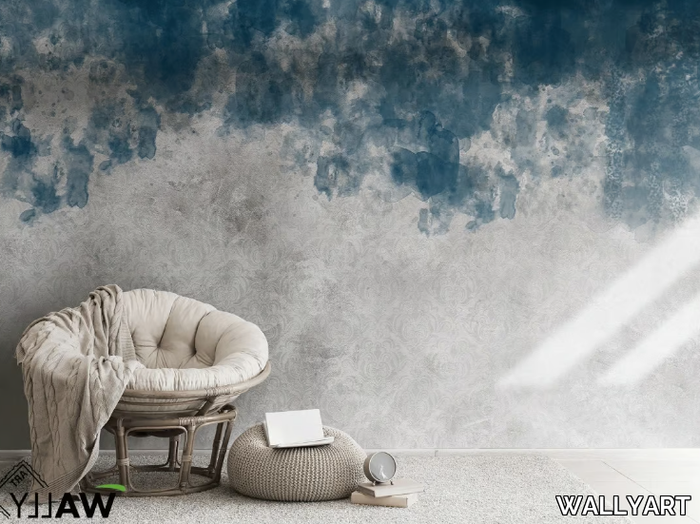 MARAL - Damask fire retardant washable nonwoven wallpaper _ WALLYART