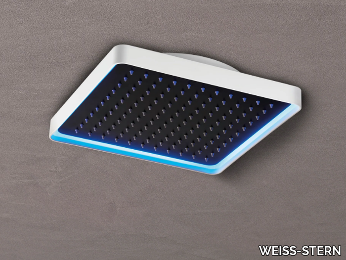 659.32.330 - LED ceiling mounted square overhead shower _ WEISS-STERN