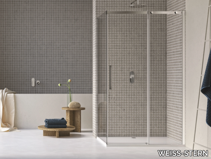 GIOVE 2.0 - Custom shower cabin with sliding door _ WEISS-STERN