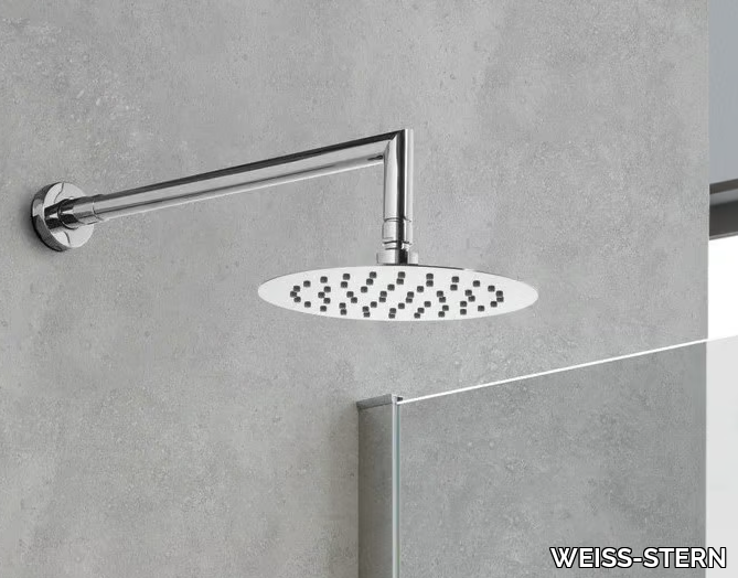 ROTONDO - Wall-mounted round overhead shower with arm _ WEISS-STERN