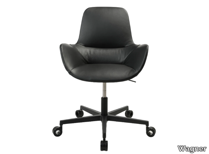 W-CLUB COMPACT - Swivel chair with castors with 5-spoke base _ Wagner