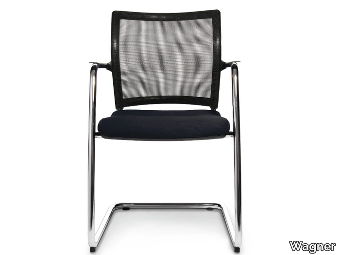 TITAN 10 VISIT - Cantilever reception chair with armrests _ Wagner